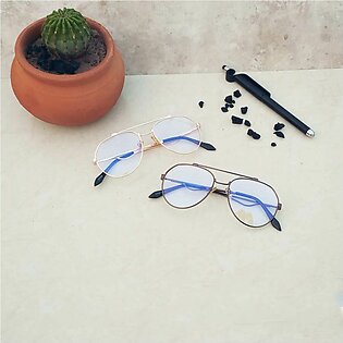 Unisex Professor Frame With Premium Blue Cut Sunglasses