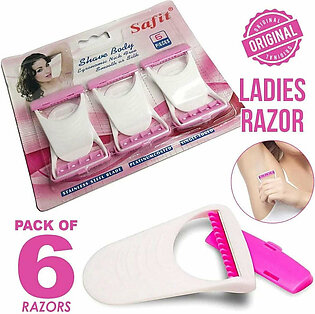 Safit Women's Shave Body Smooth Razor - Pack Of 6