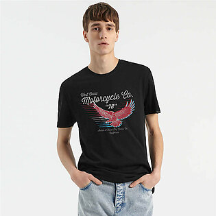Archer & Finch Men's West Coast Motorcycle Printed Tee Shirt