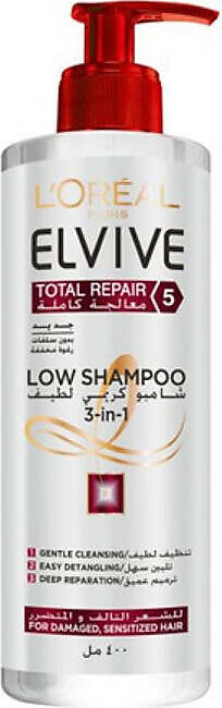 Loreal Elvive Total Repair 5 Low 3 in 1 Shampoo 400ml