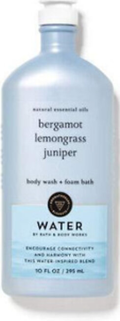 BBW Water Bergamot Lemongrass Juniper Body Wash+Foam Bath 295ml