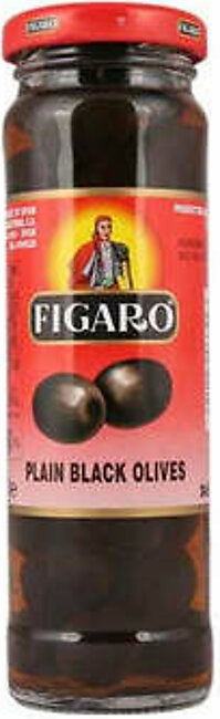 Figaro Plain Black Olives 140g