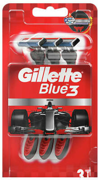 Gillette Blue3 Nitro Red Razor 3s