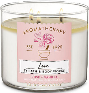 BBW Love Rose Vanilla Scented Candle 411g