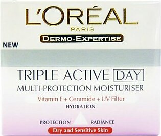 Loreal Triple Active Multi-Protection Moisturiser Day Cream 50ml