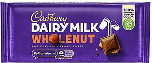 Cadbury Dairy Dairy Milk Wholenut Chocolate 120g