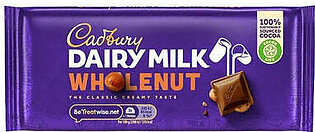 Cadbury Dairy Dairy Milk Wholenut Chocolate 120g
