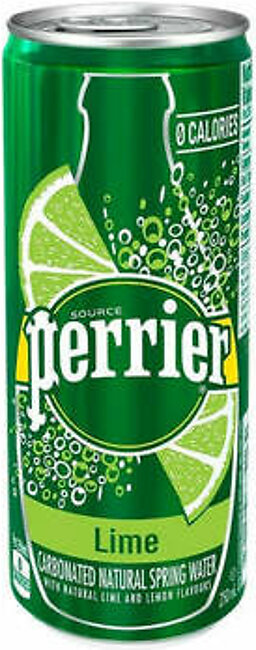Perrier Water Lime Tin 250ml