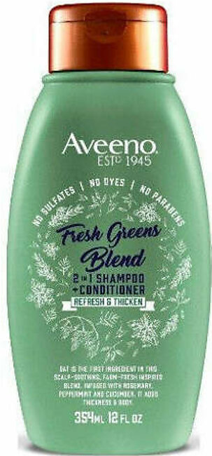 Aveeno Fresh Greens Blend 2in1 Shampoo + Conditioner 354ml