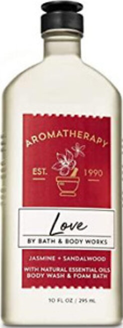 BBW Aromatherapy Love Jasmine+Sandalwood Body Wash & Foam Bath 295ml