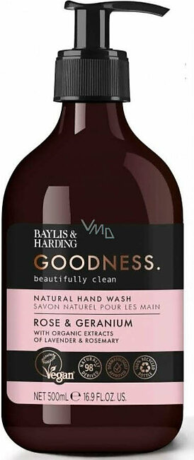 Baylis & Harding Hand Wash Rose & Geranium 500ml