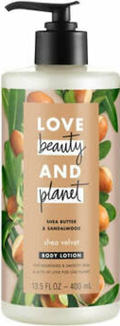 Love Beauty & Planet Shea Butter & Sandalwood Shea Velvet Body Lotion 400ml