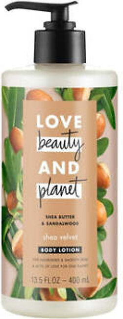 Love Beauty & Planet Shea Butter & Sandalwood Shea Velvet Body Lotion 400ml