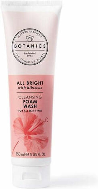 Botanics All Bright Cleansing Foam Wash With Hisbiscus 150ml