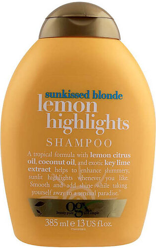 Organix Ogx Sunkissed Blonde Lemon Highlights Shampoo 385ml