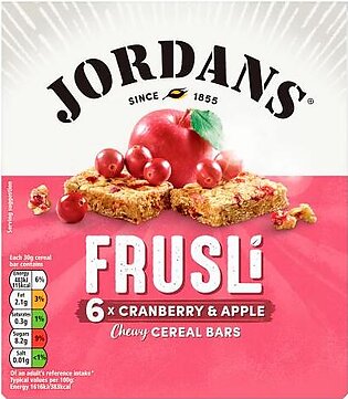 Jordans Frusli Cranberries & Apple Bar 6X30g