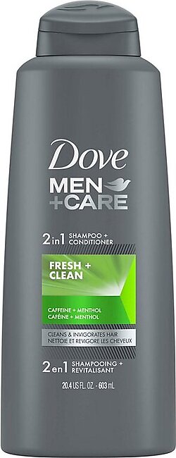 Dove Men+ Care 2 in 1 Active Fresh Shampoo 603ml