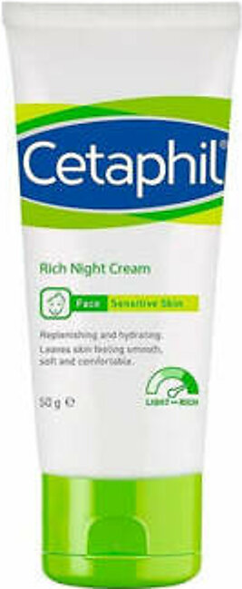 Cetaphil Rich Night Cream For Sensitive 50g