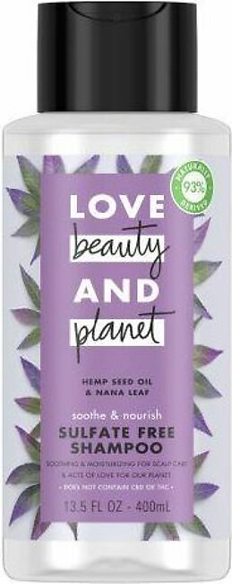 Love Beauty And Planet Soothe Nourish Sulfate Free Shampoo 400ml