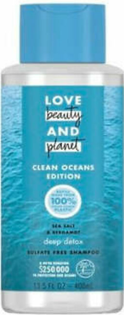 Love beauty & Planet Clean Ocean Edition Deep Detox Sulfate Free Shampoo 400ml