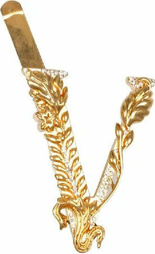 Versace Hairpin Gold Big V (Y)