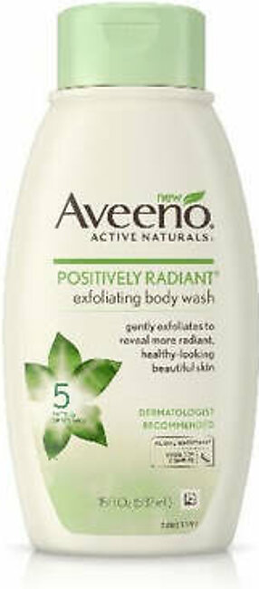 Aveeno Positively Radiant Exfoliating Body Wash 532ml