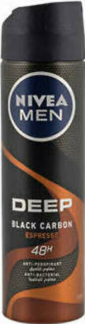 Nivea Deep Black Carbon Espresso Body Spray 150ml