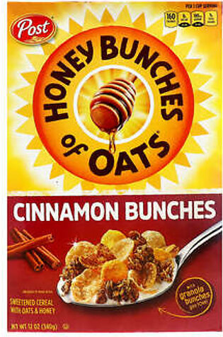 Post Honey Bunches of Oats Cinnamon Cereal 340g