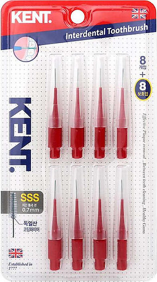 Kent Interdental Tooth Brush (Pack of 8) 0.7 mm