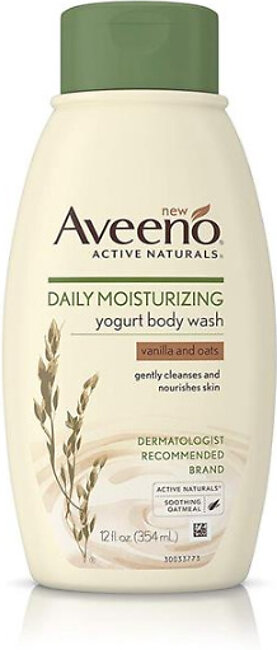Aveeno Body Wash Yogurt Daily Moisturising Vanilla & Oat Scent 300Ml