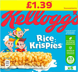 Kelloggs Rice Krispies Cereal Bars 6x20g