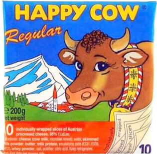 Happy Cow Regular Slice Cheese 200g
