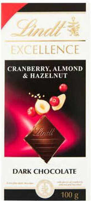 Lindt Excellence Cranberry Almond Dark Bar 100g