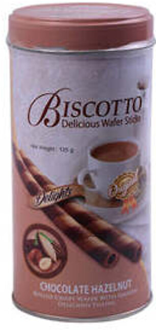 Biscotto Wafer Sticks Chocolate Hazelnut Tin 125g