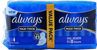 Always Maxi Thick 16 Extra long Pades