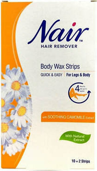 Nair Hair Remover Body Wax Strips 12pcs