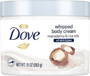Dove Macadamia & Rice Milk Whipped Body Cream 283g