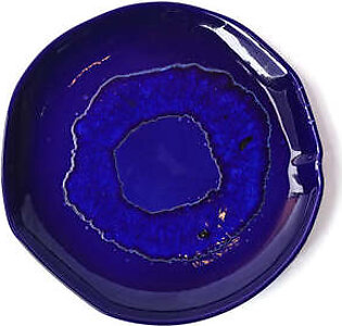 Tableware Dark Blue Splash Platte 15" 00061
