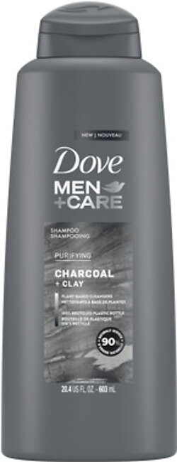 Dove Men+ Care 2 in 1 Charcoal Clay Shampoo 603ml