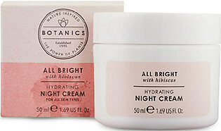 Botanics All Bright Hydrating Night Cream With Hisbiscus 50ml