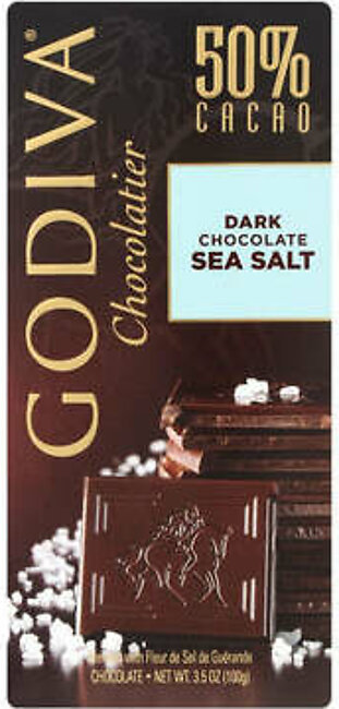 Godiva 50% Dark Chocolate Sea Salt Bar 100g