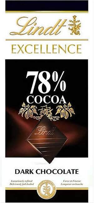 Lindt Excellence 78% Cocoa Dark Chocolate 100g