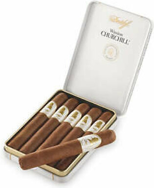 Davidoff Winston Churchill 5 Petit Panetela Cigars-Tin (Pack of 5)