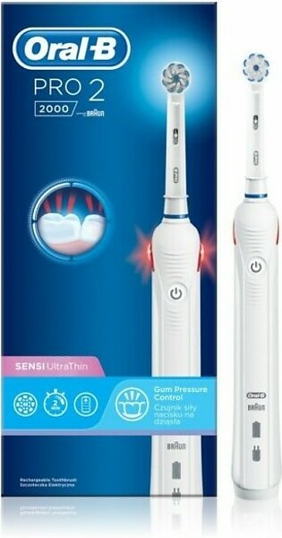 Oral-B Pro-2 3D White Tarvel Case Electric ToothBrush D501.513