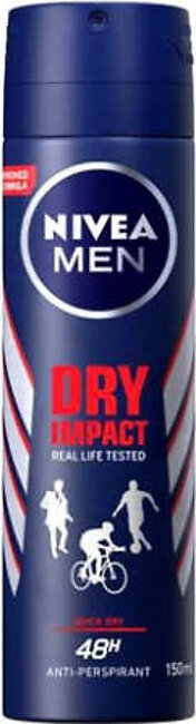 Nivea Dry Impact Invisible Body Spray Black & White 150ml