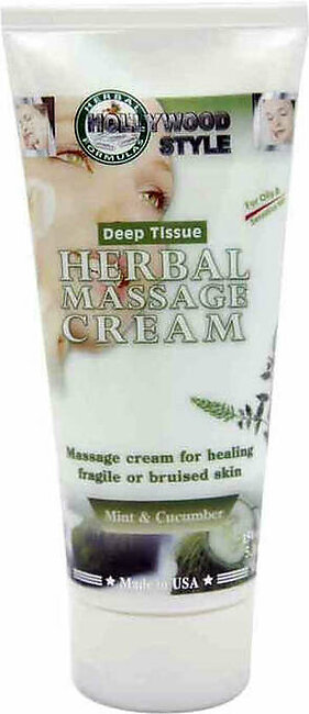 Hollywood - Herbal Massage Cream - Mint & Cucumber