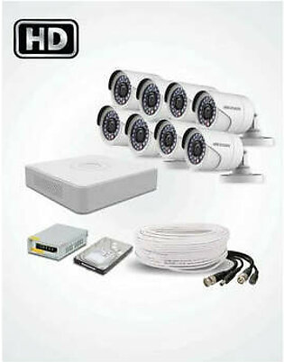 8 HD CCTV Cameras Solution (HIKVISION)