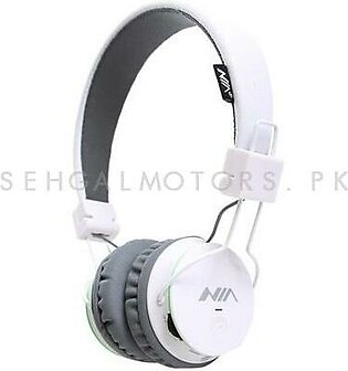 NIA X2 Bluetooth Wireless Headphone - White | Hearing Protection Safety Earmuffs Headphoe Noise Reduction Ear Protector Soundproof Headphones