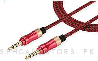 Metal  Aux cable | Audio Extension Cable | Aux Cable For Stereo