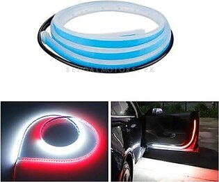 Car LED Door Warning Strip Light/Strobe Flash Lamp Red White Anti-collision Welcome Decorative Light